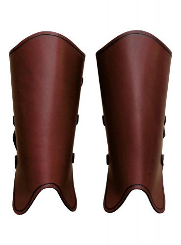 MASKWORLD Beinschienen braun