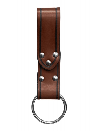 MASKWORLD Grtelschlaufe braun mit Ring