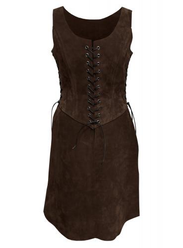 MASKWORLD Abenteurerin Waffenrock braun - Gre: M