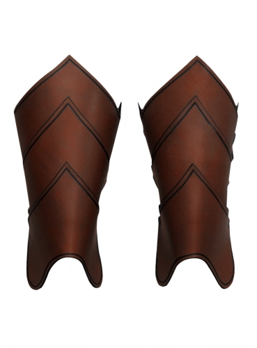 MASKWORLD Drachenreiter Beinschienen braun