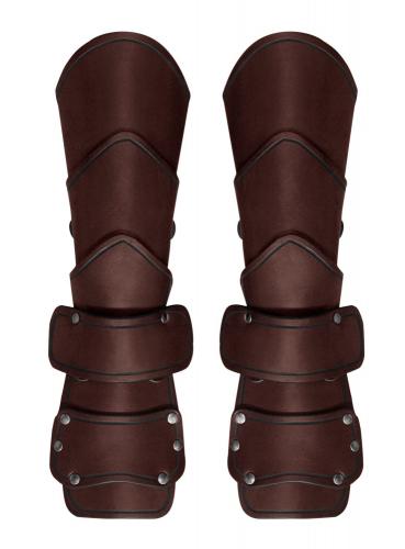 MASKWORLD Armschienen Deluxe mit Handschutz braun