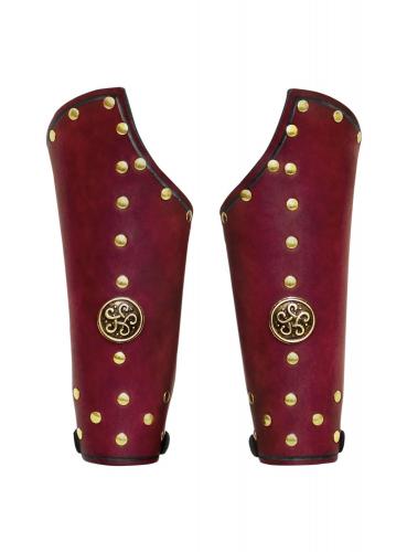 MASKWORLD Kriegspriester Armschienen rot