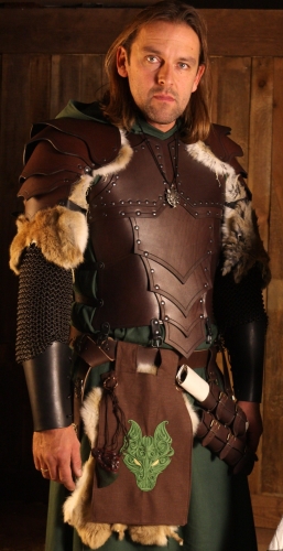 MASKWORLD Drachenreiter Lederrstung braun