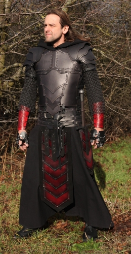 MASKWORLD Panzerrock schwarz-rot