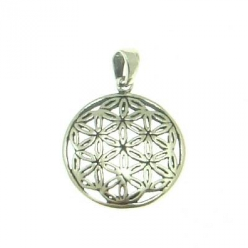MEGALITH Silberanh�nger Blume des Lebens klein