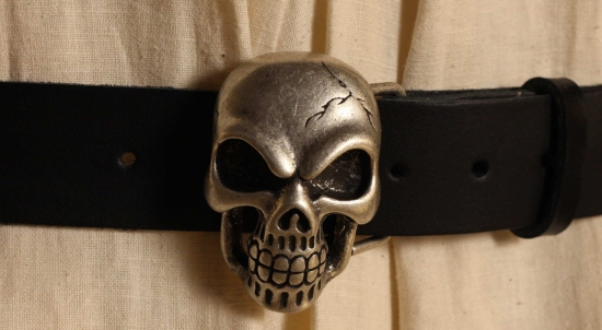 ECHT SCHMUCK DESIGN Grtelschnalle Skull