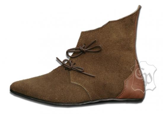 CP-SCHUHE Mittelalterschuh Echtleder Stiefel - Schuhgre: 40