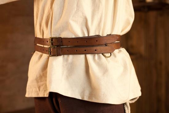 EPIC ARMOURY Doppelgrtel - Farbe: dunkelbraun