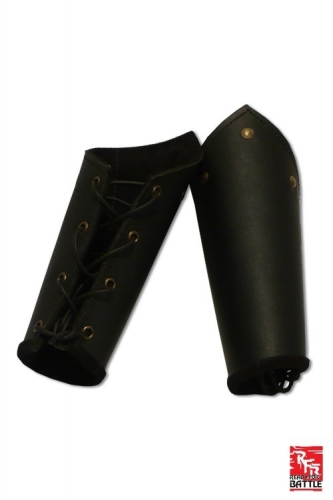 IRONFORTRESS Schwarze Leder-Armschienen