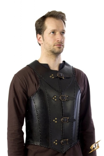 EPIC ARMOURY Schwarze Lederrstung Veteran M/L