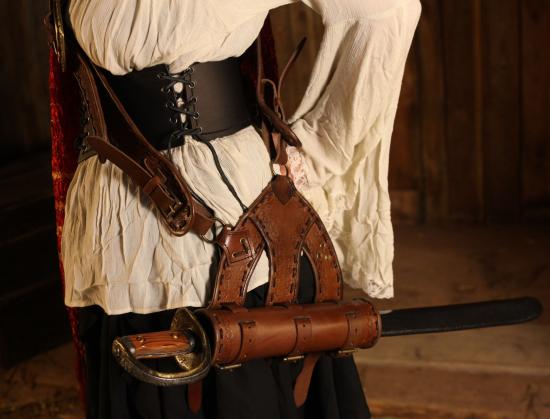 IRONFORTRESS Piraten Schwertgeh�nge braun