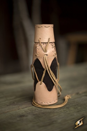 IRONFORTRESS Flaschenhalter aus Leder, natur