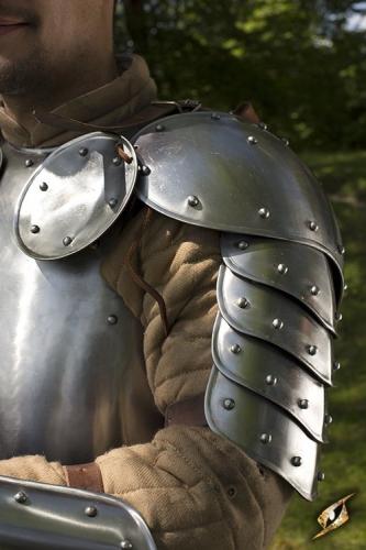 IRONFORTRESS Schulterplatten Krieger - Gre: Einheitsgre