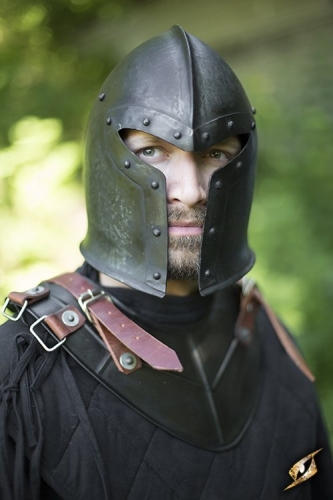IRONFORTRESS Barbuta Epic Dark - Gre: L