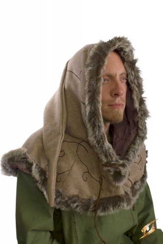 IRONFORTRESS Wollgugel mit Pelz, beige - Gre: L/XL
