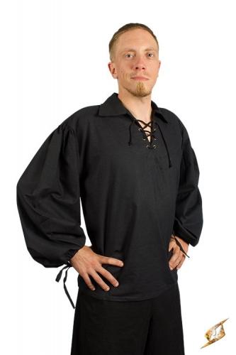 IRONFORTRESS Schwarzes Fechthemd - Gre: XXL/XXXL