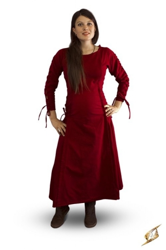 IRONFORTRESS Kleid Priesterin, weinrot - Gr��e: S