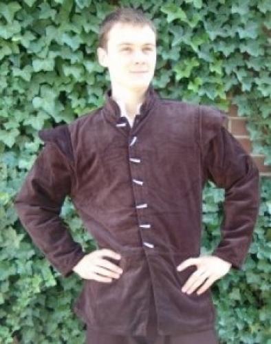 LEONARDO CARBONE Wams, abnehmbare rmel - Farbe: dunkelbraun - Gre: XXXL