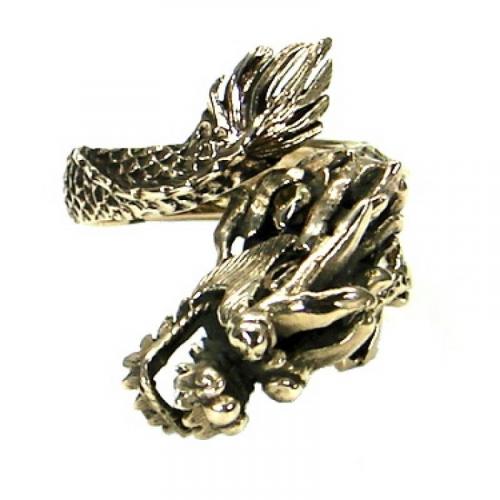 MEGALITH Bronzering Drache - Ringgr��e: 60