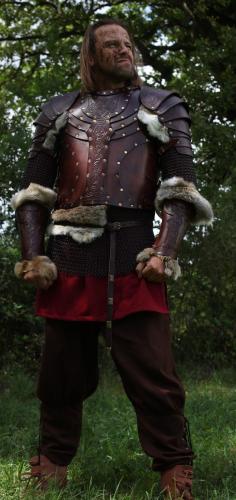 BLACK RAVEN ARMOURY LARP Lederrstung Vendel Komplettset - Gre: S - Farbe: saddle tan