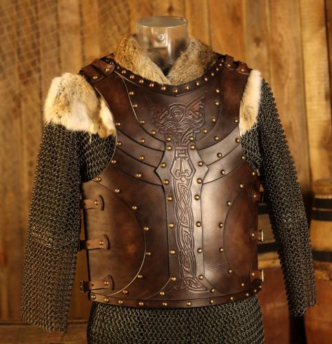 BLACK RAVEN ARMOURY LARP Brustpanzer Vendel - Farbe: schwarz - Gre: M