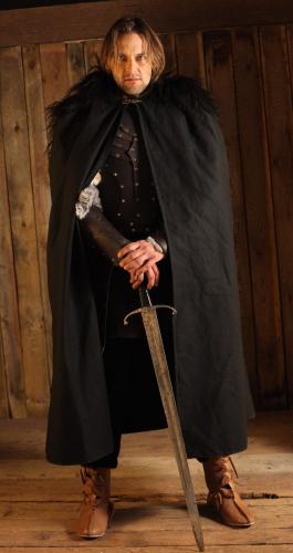 LARP FASHION CAPES LARP Umhang mit Fellberwurf - Gre: Einheitsgre