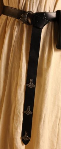 PERA PERIS Langgrtel Thors Hammer schwarz