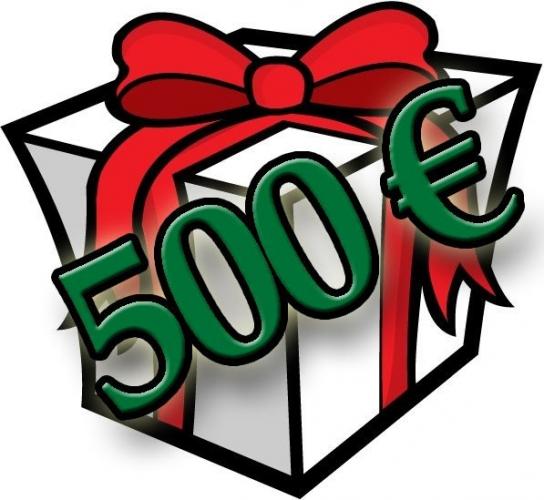 Geschenkgutschein, Wert 500€