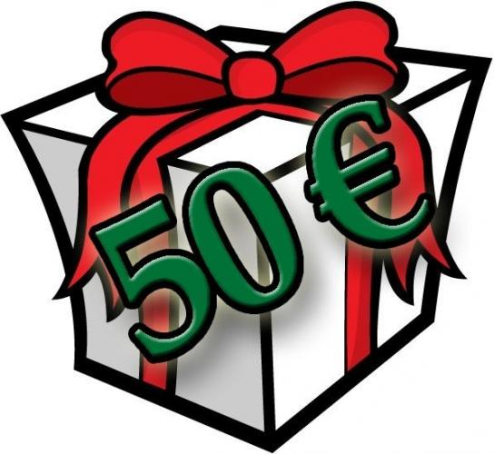 Geschenkgutschein, Wert 50€