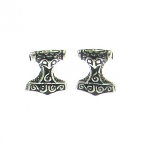 MEGALITH Silber Ohrstecker Thorshammer
