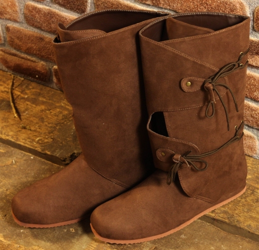 ALTERNATIVE FOOTWEAR Braune Mittelalterstiefel - Schuhgre: 45-46