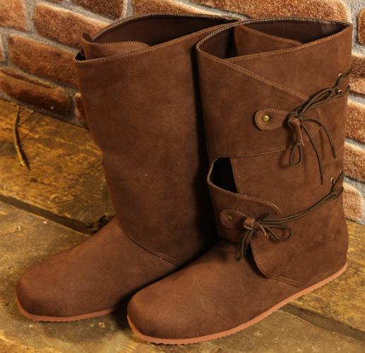 ALTERNATIVE FOOTWEAR Braune Mittelalterstiefel - Schuhgr��e: 43-44