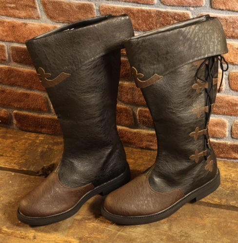 ALTERNATIVE FOOTWEAR Braune Mittelalterstiefel - Schuhgre: 47-48