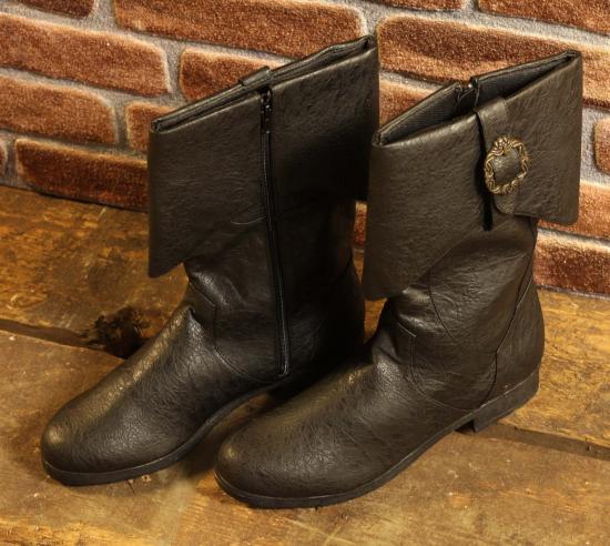 ALTERNATIVE FOOTWEAR Schwarze Piratenstiefel - Schuhgre: 45-46