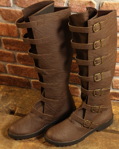 ALTERNATIVE FOOTWEAR Braune Mittelalterstiefel - Schuhgre: 45-46