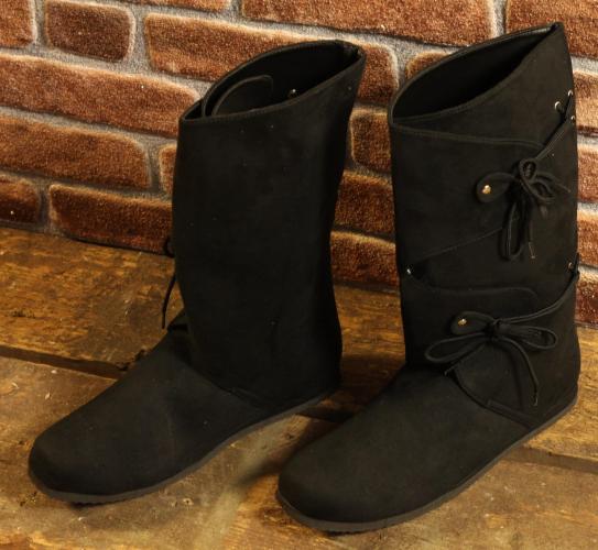 ALTERNATIVE FOOTWEAR Schwarze Mittelalterstiefel - Schuhgre: 43-44