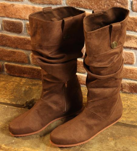 ALTERNATIVE FOOTWEAR Braune Mittelalterstiefel - Schuhgre: 47-48