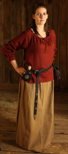 LARP FASHION Mittelalterliches Kost�m einfache Marktfrau