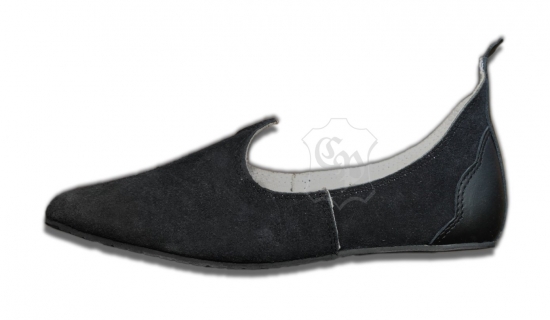 CP-SCHUHE Mittelalterschuh aus Echtleder schwarz - Schuhgr��e: 40