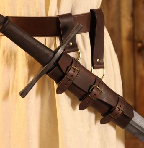 PERA PERIS LARP Schwertgehnge lang - Farbe: dunkelbraun
