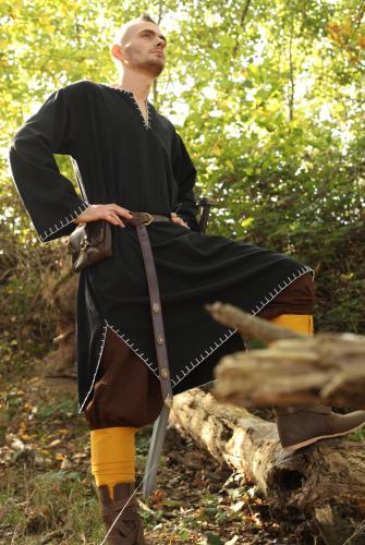 LEONARDO CARBONE Tunika mit Handstickerei - Gr��e: XL - Farbe: hellbraun