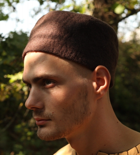 LEONARDO CARBONE Wollfilzkappe - Farbe: schwarz - Gre: L/XL