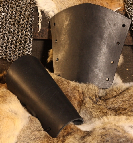 STICKMASCHINE Einfache Leder-Armschienen - Farbe: schwarz