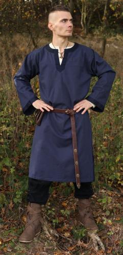 LEONARDO CARBONE Langarm-Tunika mit Bordre - Farbe: dunkelblau - Gre: S