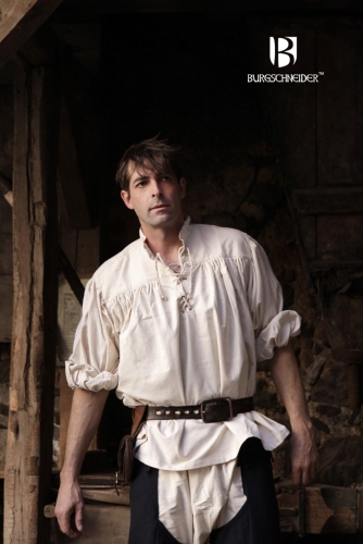 BURGSCHNEIDER Schnrhemd Strtebecker Natur - Gre: XXXL