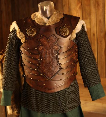 BLACK RAVEN ARMOURY LARP Lederrstung Corsair - Farbe: schwarz - Gre: M