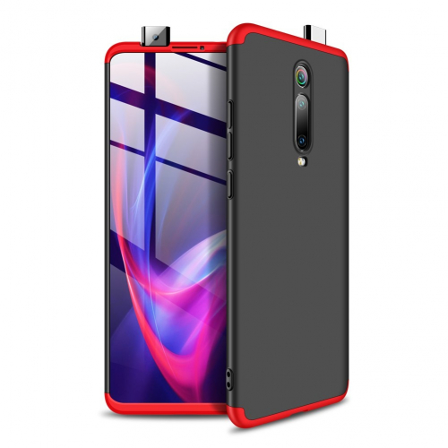 Tec-Expert 360 Grad-Case fr Xiaomi - Farbe: Schwarz & Rot - Modellkompatibilitt: Fr Xiaomi Mi 9T Pro