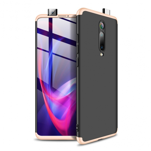 Tec-Expert 360 Grad-Case f�r Xiaomi - Farbe: Schwarz & Gold - Modellkompatibilit�t: F�r Xiaomi Mi 9T Pro