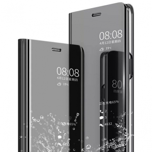 Tec-Expert Mirror Flip-Case fr Samsung Galaxy - Farbe: Schwarz - Modellkompatibilitt: Fr Samsung Galaxy S10+