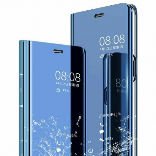 Tec-Expert Mirror Flip-Case fr Samsung Galaxy - Farbe: Blau - Modellkompatibilitt: Fr Samsung Galaxy Note 10